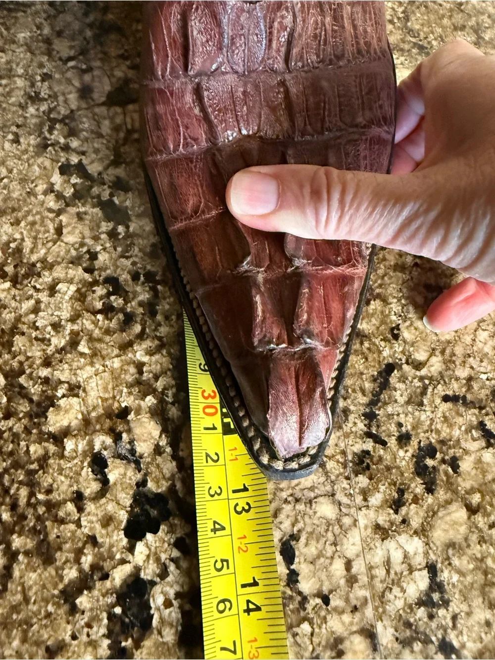 N/A crocodile embossed
